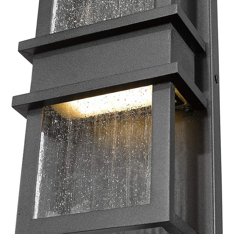 Image 5 Z-Lite Eclipse 2 Light Outdoor Wall Sconce in Black more views