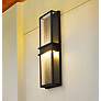 2_Z-Lite Eclipse 24" High Black LED Outdoor Wall Light