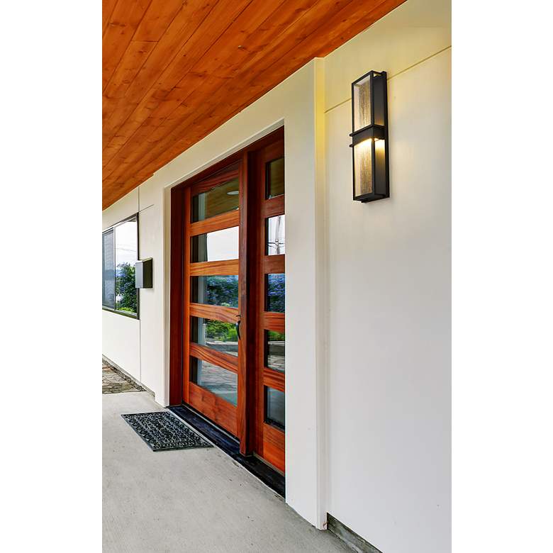 Image 5 Z-Lite Eclipse 24" High Black LED Outdoor Wall Light more views