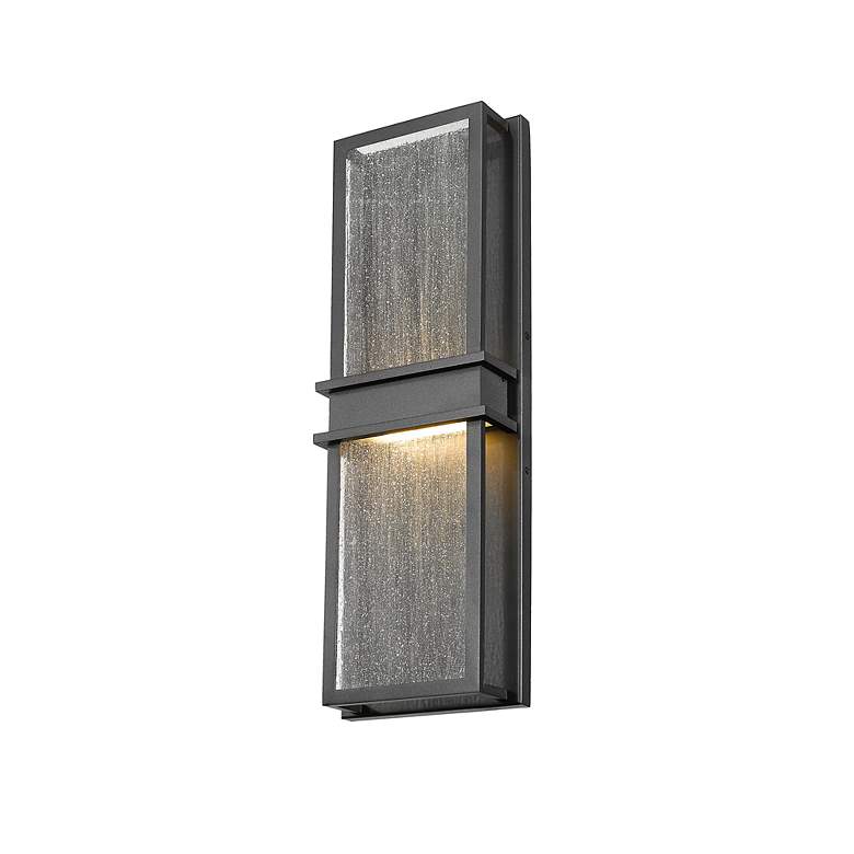Image 7 Z-Lite Eclipse 24" High Black LED Outdoor Wall Light more views