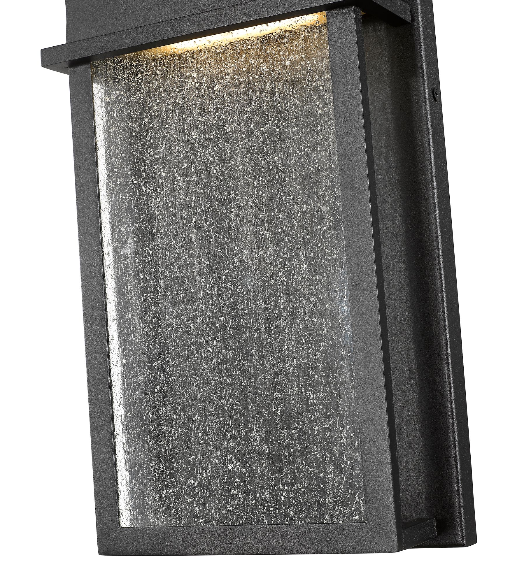 Z-Lite Eclipse 24" High Black LED Outdoor Wall Light in scene