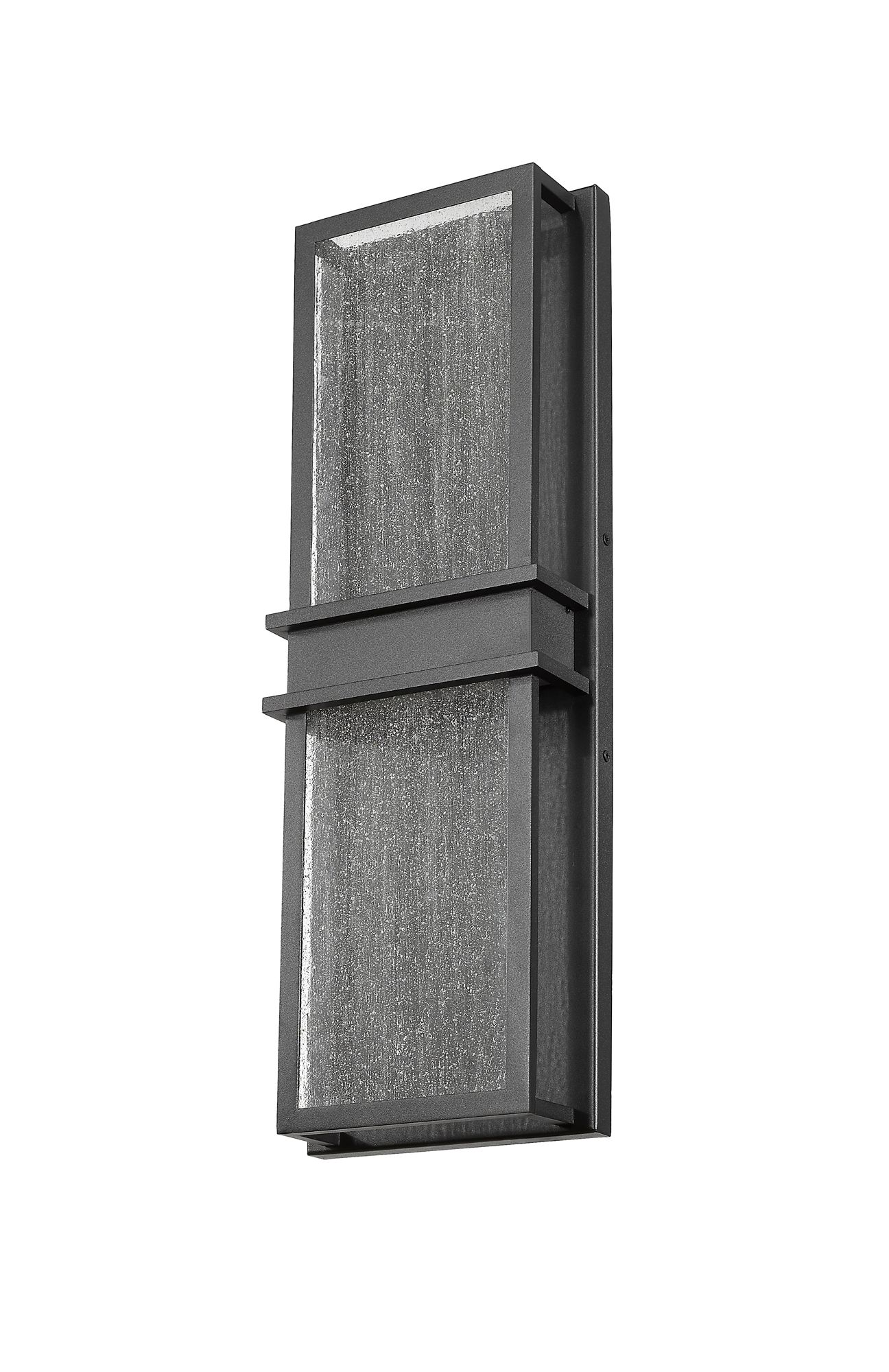 Z-Lite Eclipse 24" High Black LED Outdoor Wall Light in scene