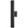 Z-Lite Edge 20 1/2" High Black LED Outdoor Wall Light