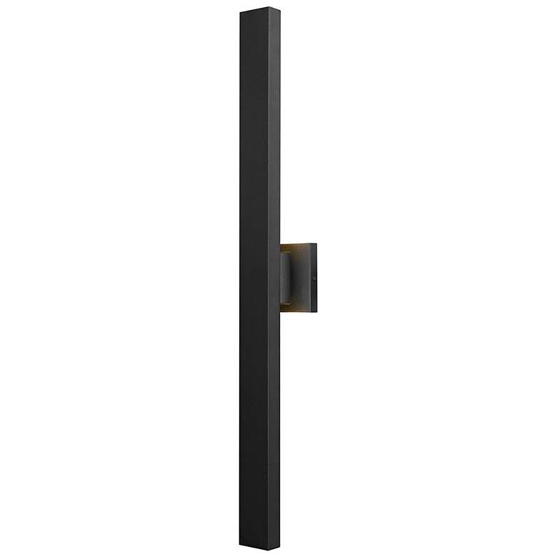 Image 3 Z-Lite Edge 33 1/4" High Black LED Outdoor Wall Light