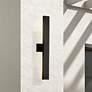 2_Z-Lite Edge 33 1/4" High Black LED Outdoor Wall Light