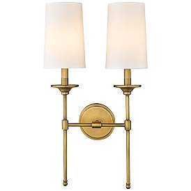 Image5 of Z-Lite Emily 24" High 2-Light Rubbed Brass Wall Sconce more views