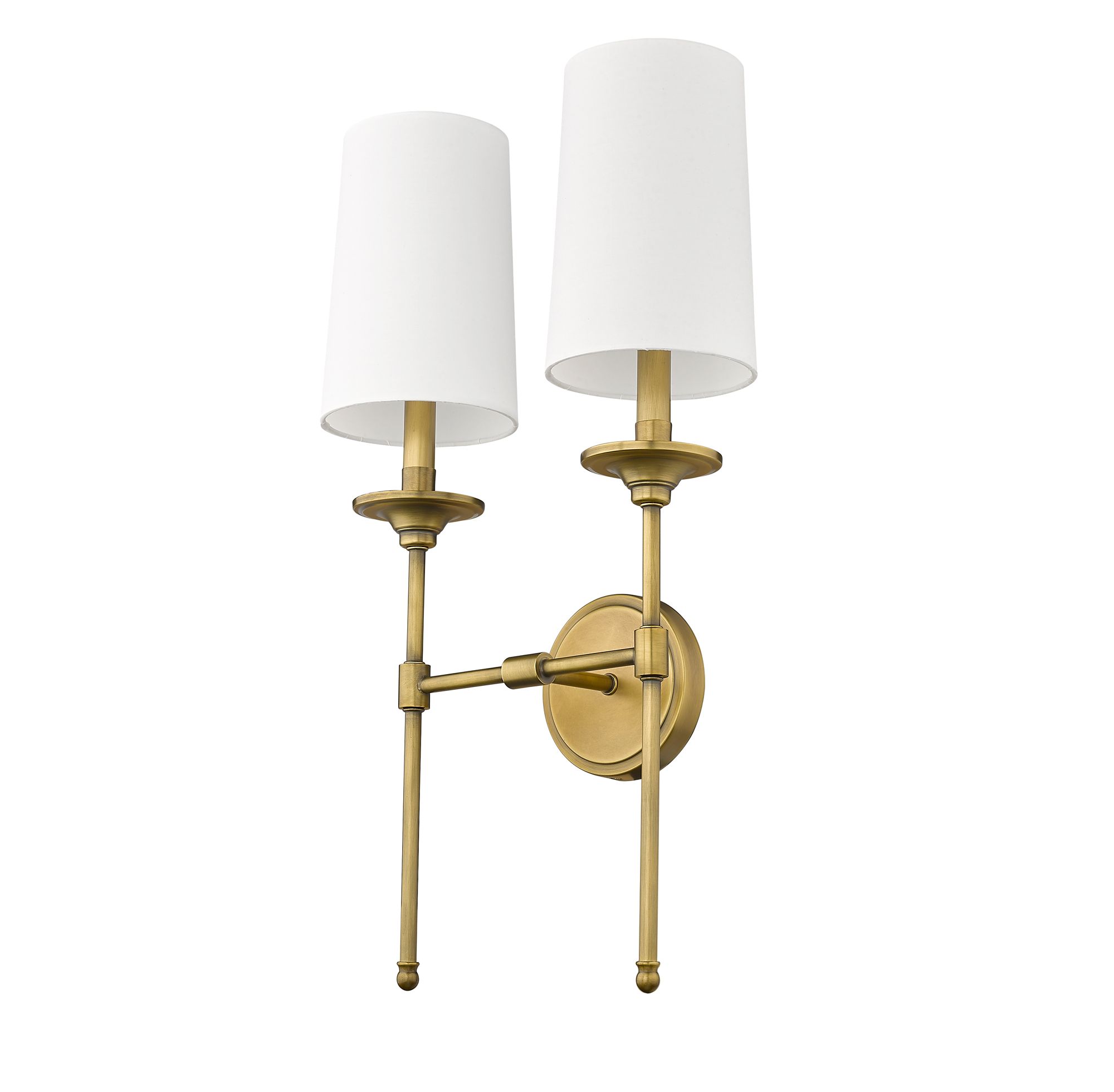 Z-Lite Emily 24" High 2-Light Rubbed Brass Wall Sconce in scene