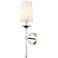 Z-Lite Emily 24" High Polished Nickel Metal Wall Sconce