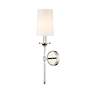 7_Z-Lite Emily 24" High Polished Nickel Metal Wall Sconce more views
