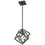 5_Z-Lite Euclid 12" Wide 1-Light Geometric Matte Black Mini Pendant more views