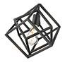7_Z-Lite Euclid 12" Wide 1-Light Geometric Matte Black Mini Pendant more views