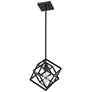 Z-Lite Euclid 12" Wide 1-Light Geometric Matte Black Mini Pendant