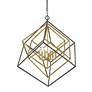 5_Z-Lite Euclid 35 1/2" Brass Bronze 6-Light Modern Geometric Chandelier more views