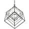 Z-Lite Euclid 41 1/2" Wide 10-Light Chrome Black Geometric Chandelier