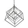 3_Z-Lite Euclid 41 1/2" Wide 10-Light Chrome Black Geometric Chandelier more views