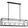 Z-Lite Euclid 47" Wide Chrome and Matte Black 10-Light Island Pendant
