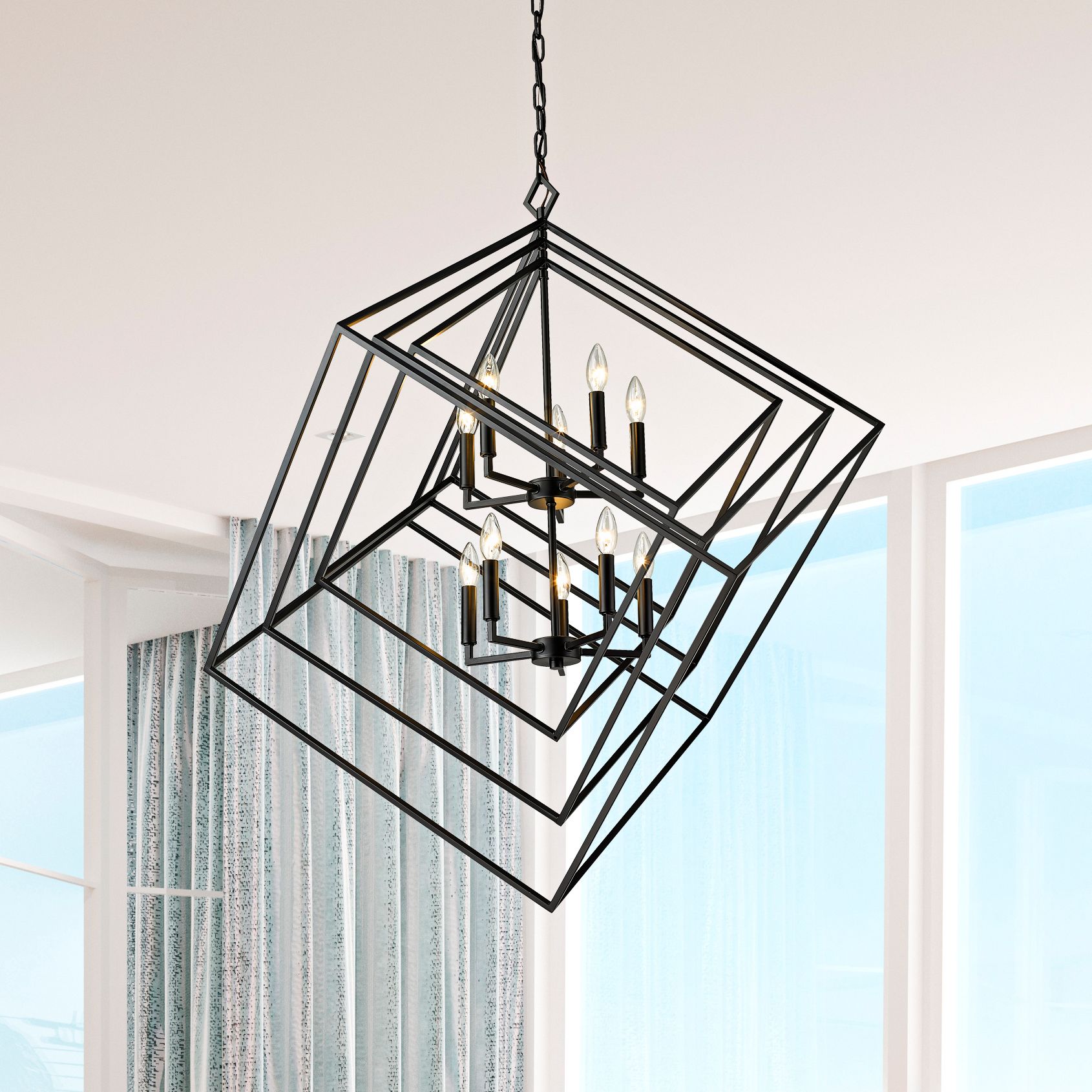 Z-Lite Euclid Black Collection