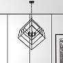 1_Z-Lite Euclide 35 1/2" Wide 6-Light Matte Black Geometric Chandelier