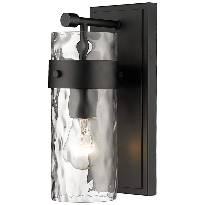 Image 1 Z-Lite Fontaine 1 Light Vanity in Matte Black