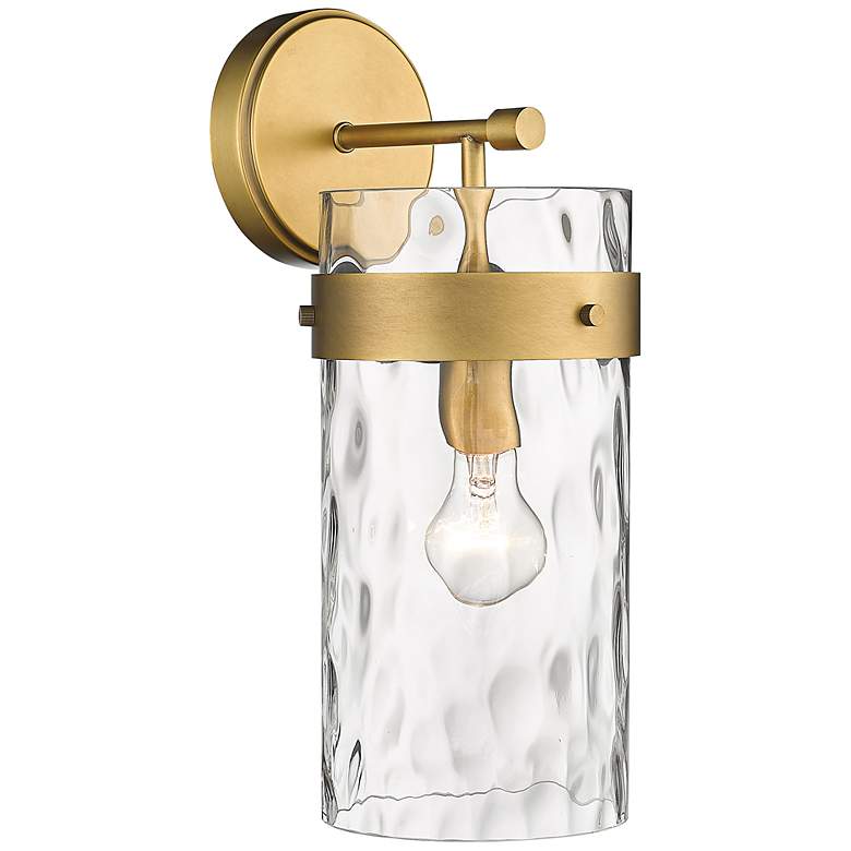 Image 3 Z-Lite Fontaine 15 1/2" High 1-Light Rubbed Brass Wall Sconce