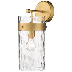 Z-Lite Fontaine 15 1/2" High 1-Light Rubbed Brass Wall Sconce