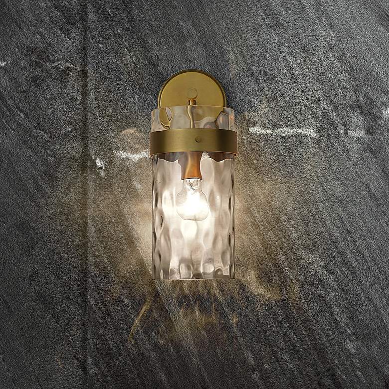 Image 2 Z-Lite Fontaine 15 1/2" High 1-Light Rubbed Brass Wall Sconce