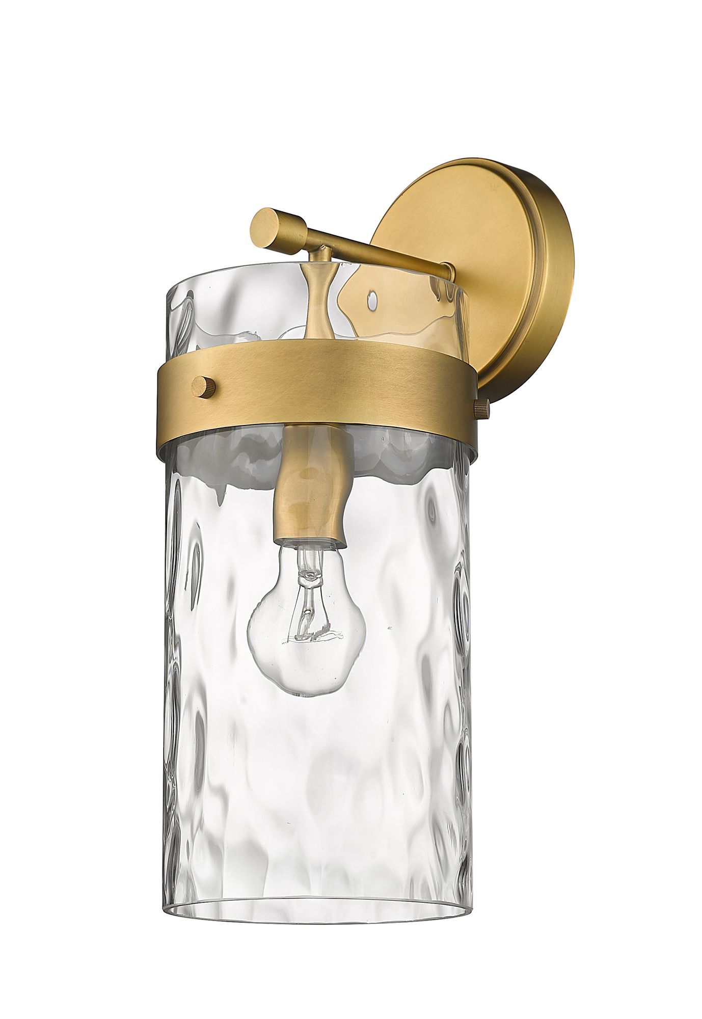 Z-Lite Fontaine 15 1/2" High 1-Light Rubbed Brass Wall Sconce in scene