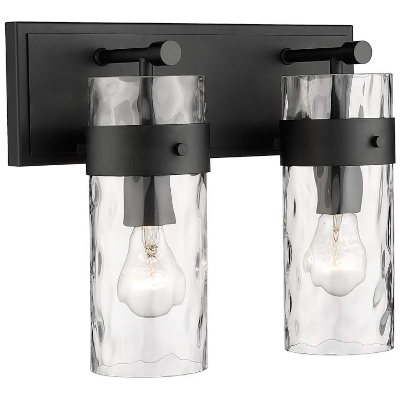 Image 1 Z-Lite Fontaine 2 Light Vanity in Matte Black