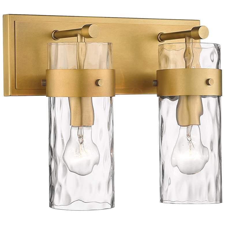 Image 1 Z-Lite Fontaine 2 Light Vanity in Rubbed Brass