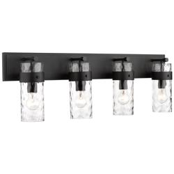 Z-Lite Fontaine 4 Light Vanity in Matte Black