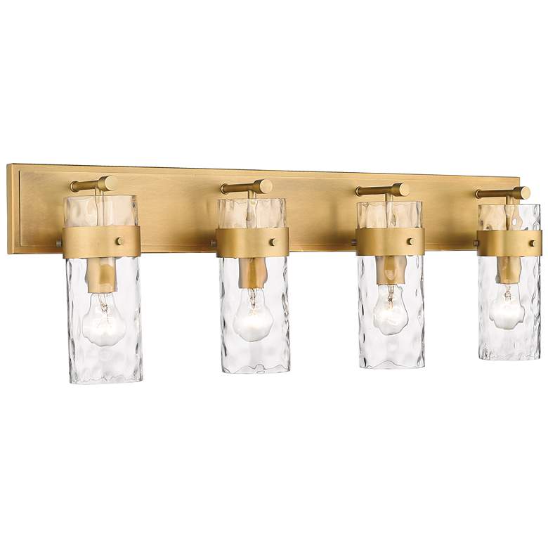 Image 1 Z-Lite Fontaine 4 Light Vanity in Rubbed Brass