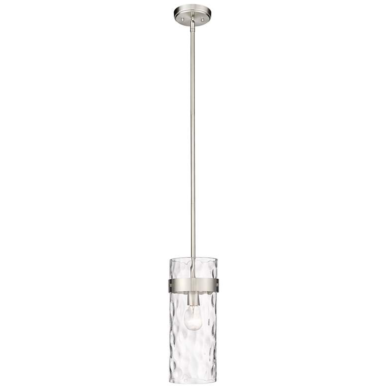 Image 1 Z-Lite Fontaine 6 1/2" Wide Brushed Nickel Mini Pendant