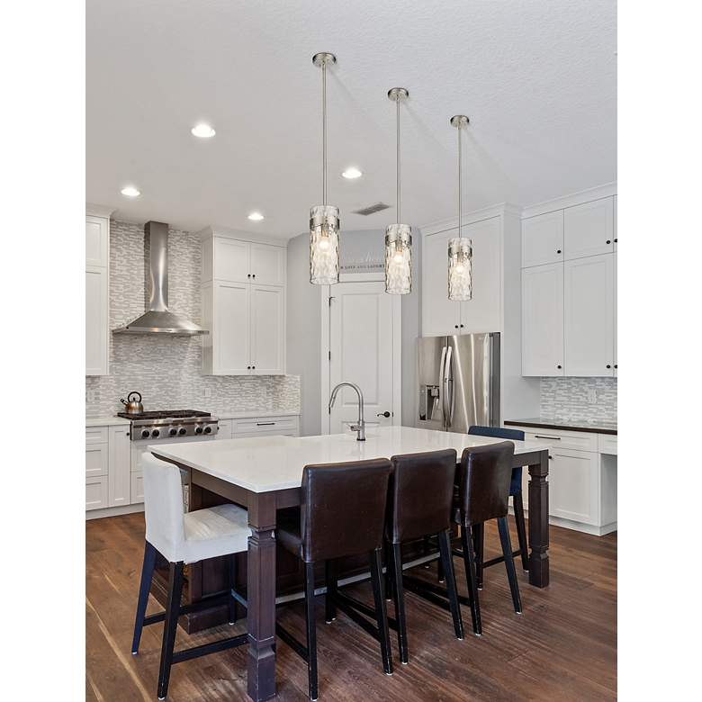 Image 2 Z-Lite Fontaine 6 1/2" Wide Brushed Nickel Mini Pendant more views