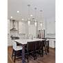 2_Z-Lite Fontaine 6 1/2" Wide Brushed Nickel Mini Pendant more views