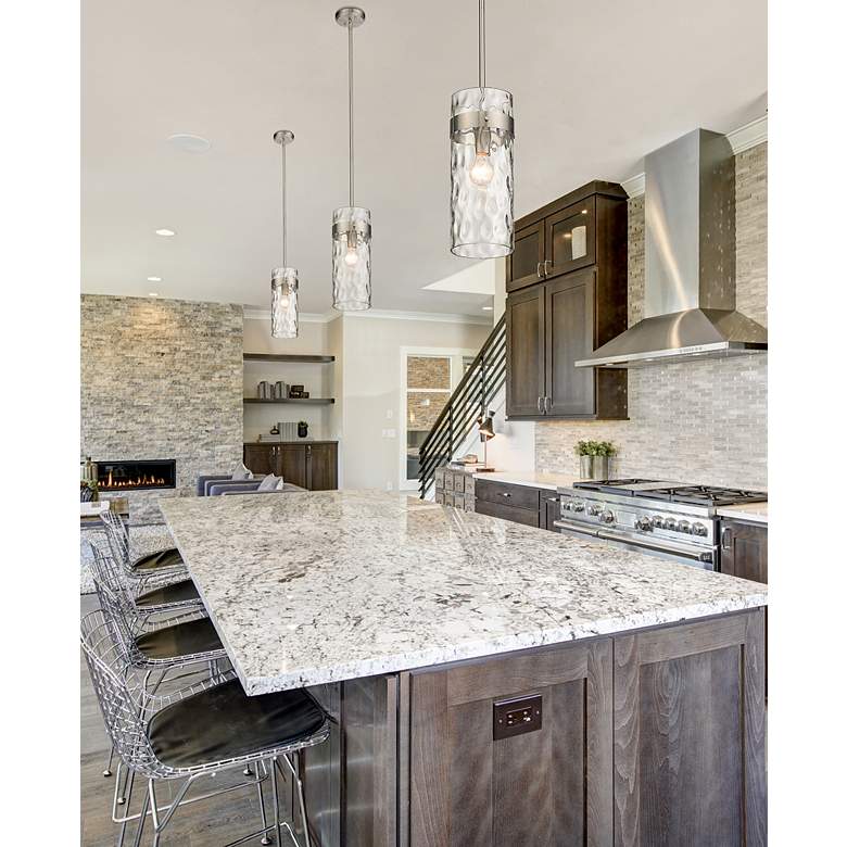 Image 3 Z-Lite Fontaine 6 1/2" Wide Brushed Nickel Mini Pendant more views