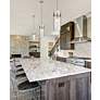 3_Z-Lite Fontaine 6 1/2" Wide Brushed Nickel Mini Pendant more views