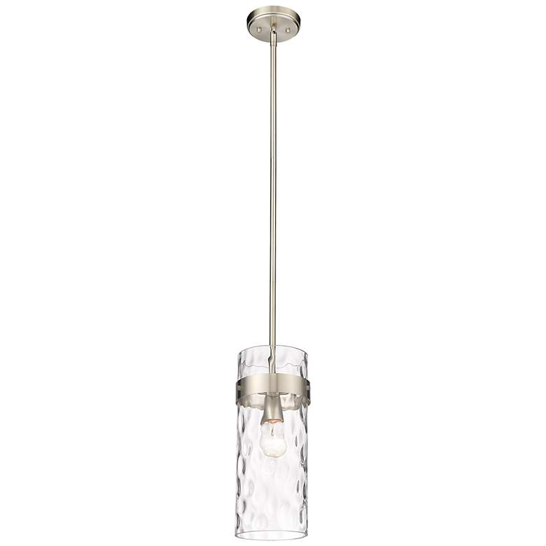Image 4 Z-Lite Fontaine 6 1/2" Wide Brushed Nickel Mini Pendant more views