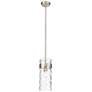 4_Z-Lite Fontaine 6 1/2" Wide Brushed Nickel Mini Pendant more views