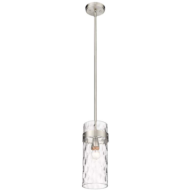 Image 5 Z-Lite Fontaine 6 1/2" Wide Brushed Nickel Mini Pendant more views