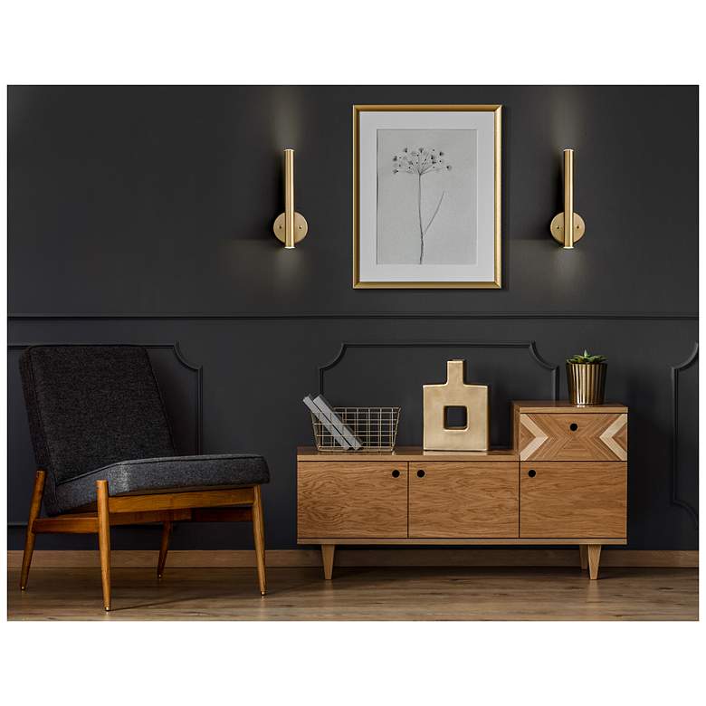 Modern Gold LED Wall Sconce Contemporary Light - #2458K | Lamps Plus