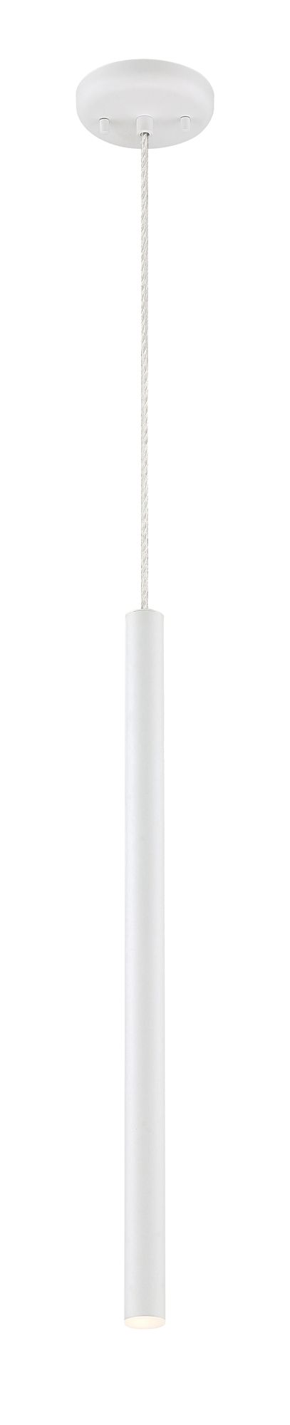 Image 4 Z-Lite Forest 4 3/4" Wide Matte White LED Mini Pendant more views