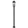 Z-Lite Gannon 100 1/2"H Black Outdoor Post Light with Base