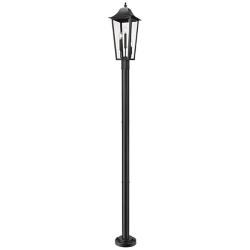 Z-Lite Gannon 100 1/2"H Black Outdoor Post Light with Base