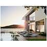 2_Z-Lite Gannon 100 1/2"H Black Outdoor Post Light with Base more views