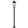 Z-Lite Gannon 105 1/4"H Black Outdoor Post Light with Base