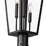 6_Z-Lite Gannon 105 1/4"H Black Outdoor Post Light with Base more views