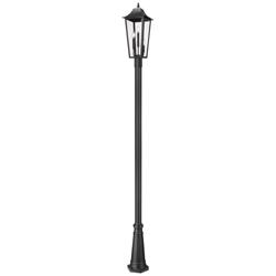 Z-Lite Gannon 120 3/4"H Black Outdoor Post Light with Base