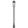 Z-Lite Gannon 125 1/2"H Black Outdoor Post Light with Base