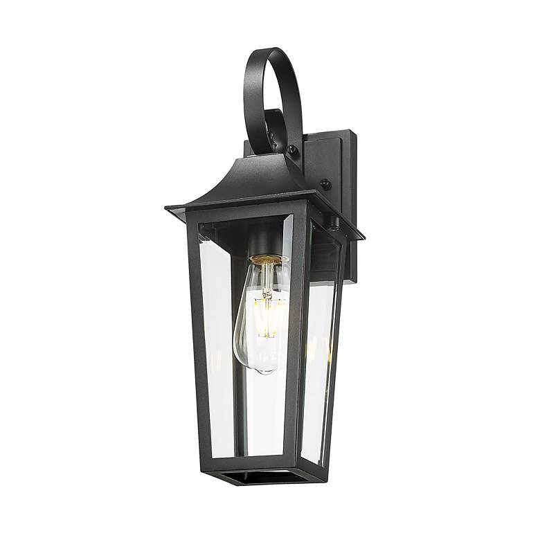 Image 4 Z-Lite Gannon 17 1/4" High Black Outdoor Wall Light more views