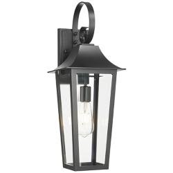 Z-Lite Gannon 22 1/4" High Black Outdoor Wall Light